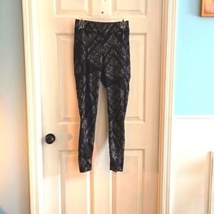 Pop Fit Large Black Spotted High Waisted Leggings